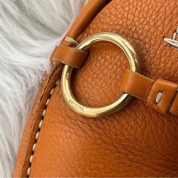 PRADA Orange Ring Driving Loafers Flats sz. 35.5 - Picture 4 of 11